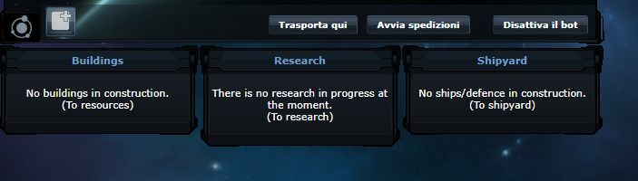 Quick actions on the overview